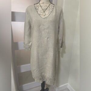 Haris Cotton 100% linen dress SZ Small EUC